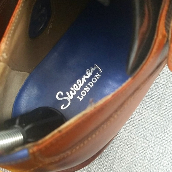 Sweeney London Marston brown leather monk strap Oxford dress shoe men's sz 10M - Picture 7 of 12